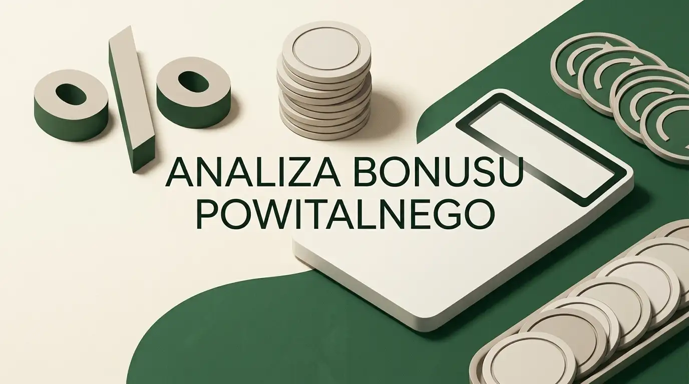 Ilustracja porównywania bonusu w PLN, procentu dopłaty i darmowych spinów