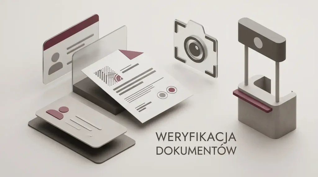 Neutralna ilustracja kontroli zgodności danych i dokumentów