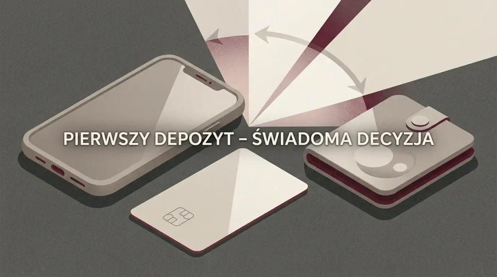 Neutralna ilustracja pierwszej wpłaty metodą cyfrową